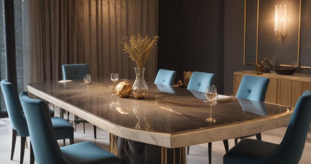 Дизайнерские обеденные столы премиум-класса: материалы, формы и особенности индивидуального изготовления